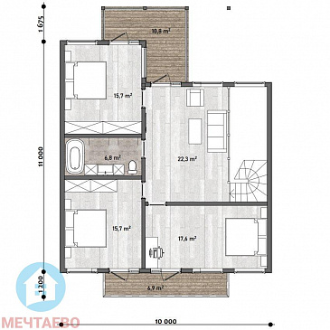 Пегас / План 2 этажа