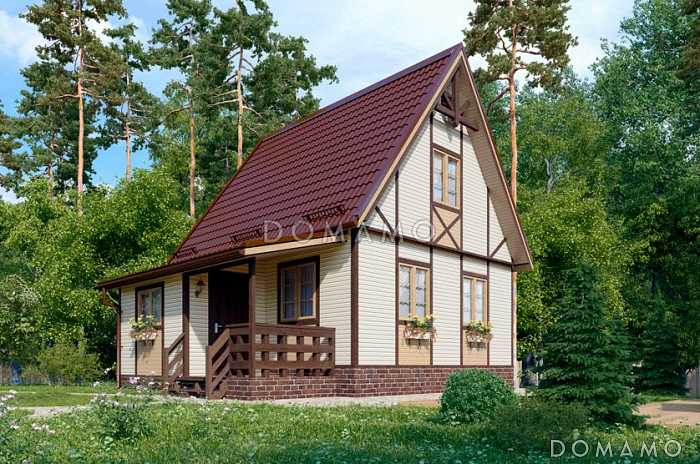 Проект каркасного дома 6х6