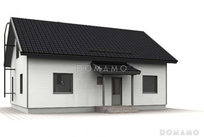 М-122 одноэтажный с мансардой дом