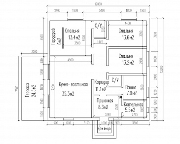 КП-003 / План 1 этажа