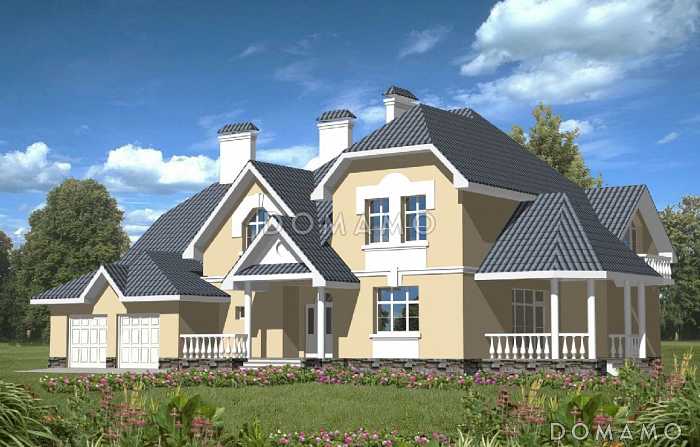 Проект дома из кирпича с кинозалом