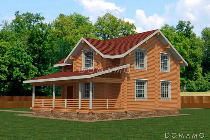 Проект комфортабельного дома с четырьмя просторными спальнями