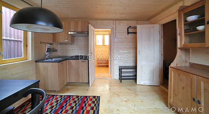 Проект бани из клееного бруса 6х5 с мансардой