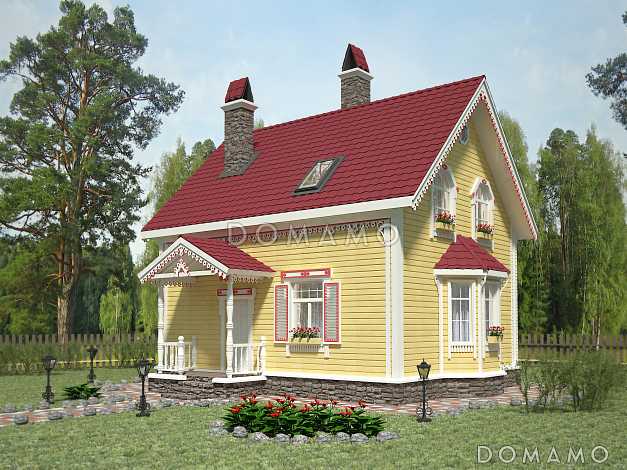 Проект экономичного дома из бруса