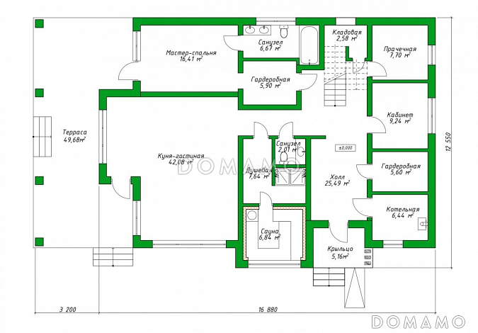 22-319 / План 1 этажа