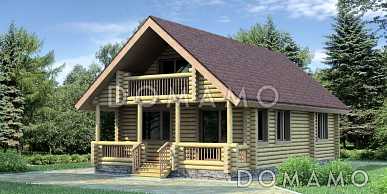 Проект деревянного дома с подвалом