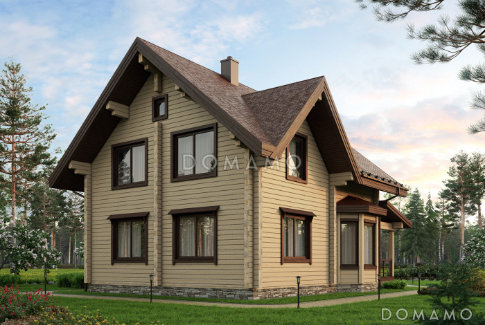 Проект рационально распланированного, уютного дома с тремя просторными спальнями и личным кабинетом