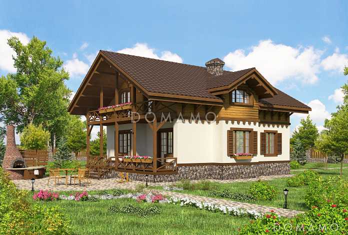 Проект коттеджа шале