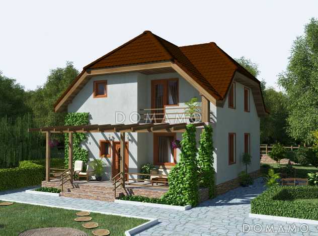 Проект загородного дома для семейного отдыха