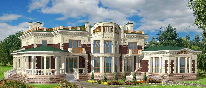 Проект особняка с бассейном
