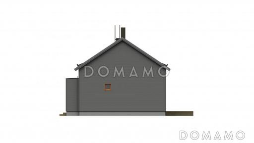 Проект современного каркасного дома с 4 спальнями / Фасад 2