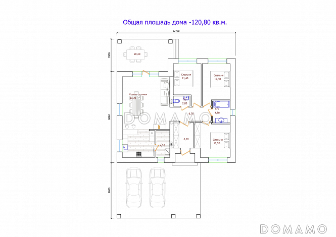 Проект 307 / План 1 этажа