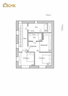 Гренландская / План 2 этажа
