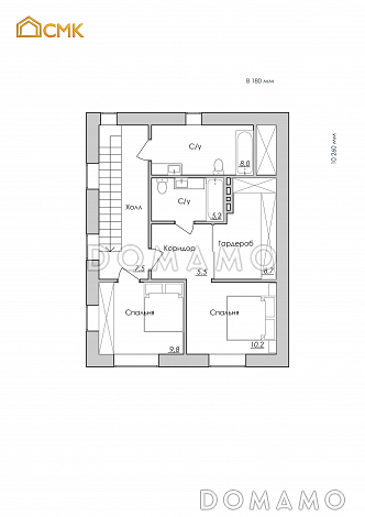 Гренландская / План 2 этажа