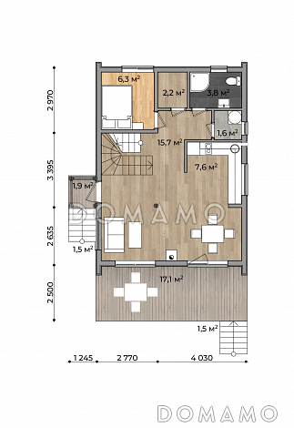 Чародей / План 1 этажа