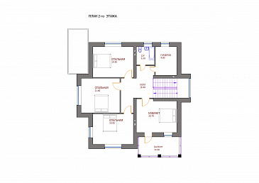 Проект 116 / План 2 этажа