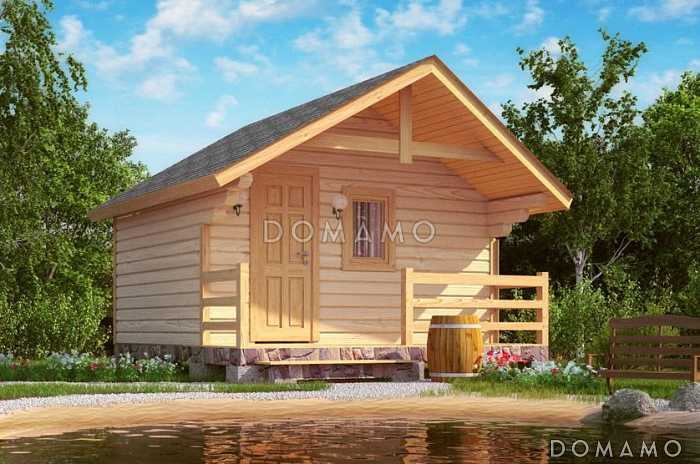 Проект бани из бруса 4х4