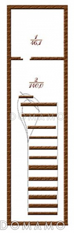 Проект загородного особняка из кирпича с полукруглым эркером / План цокольного этажа