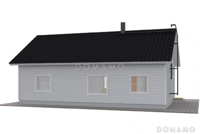 Проект каркасного дома с комнатой отдыха на втором этаже