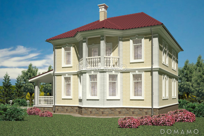 Проект классического коттеджа 10х10.