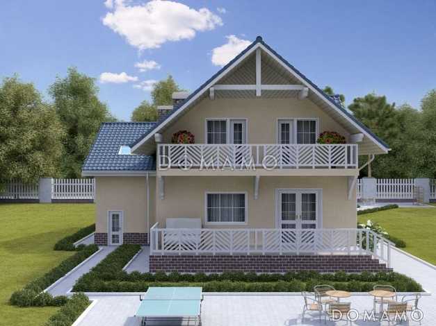 Проект загородного дома со свободной планировкой