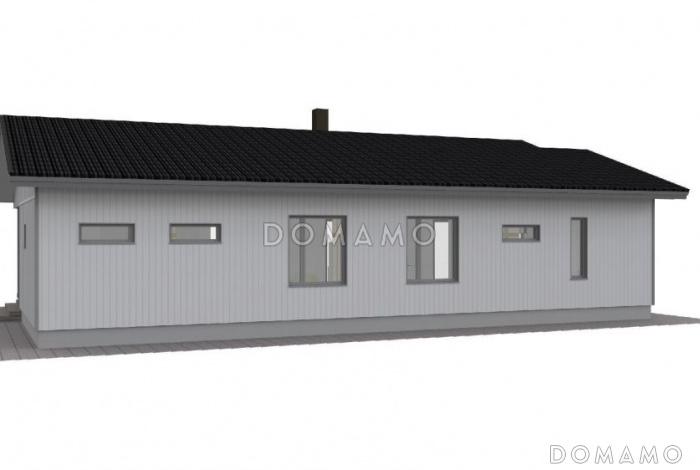 Проект компактного каркасного дома