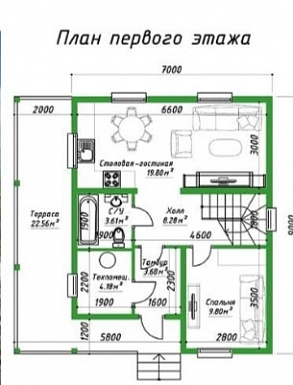 ИП Леонов О.В. / План 1 этажа