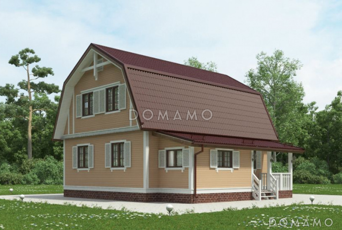 Проект каркасного дома с логичной планировкой внутреннего пространства