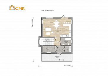 Индустриальный / План 1 этажа