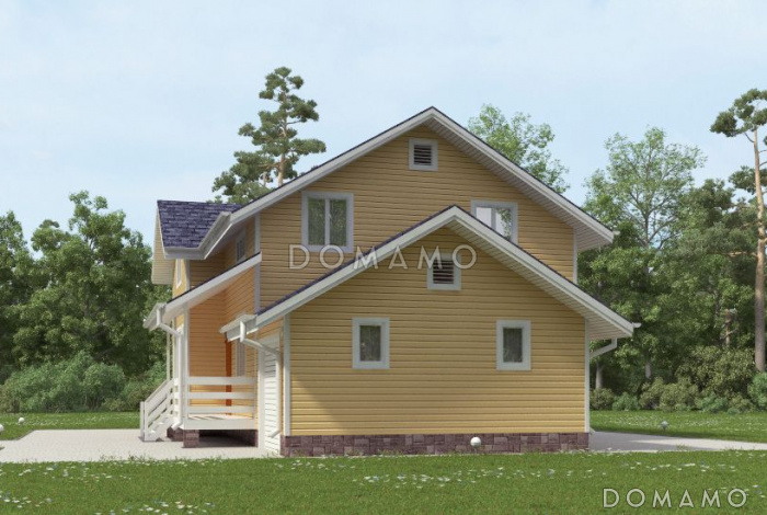 Проект дома с функционально распланированной планировкой