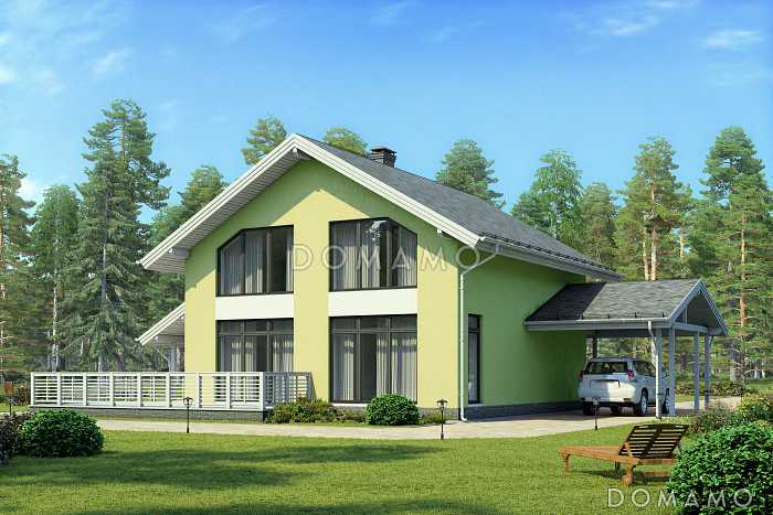 Проект современного энергоэффективного дома из газобетона