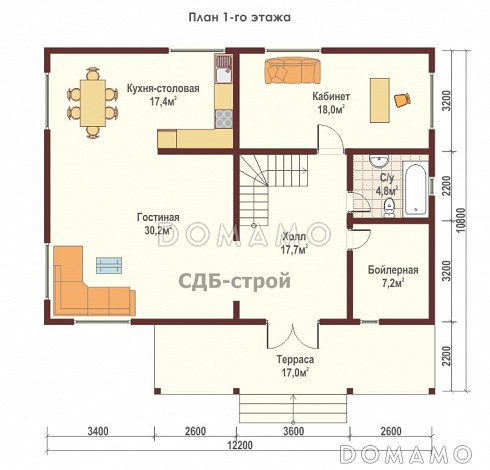 ДПБ22  / План 1 этажа