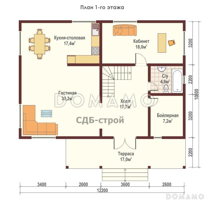 ДПБ22  / План 1 этажа
