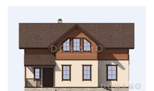 Проект просторного энергоэффективного дома из газобетона / Фасад 3