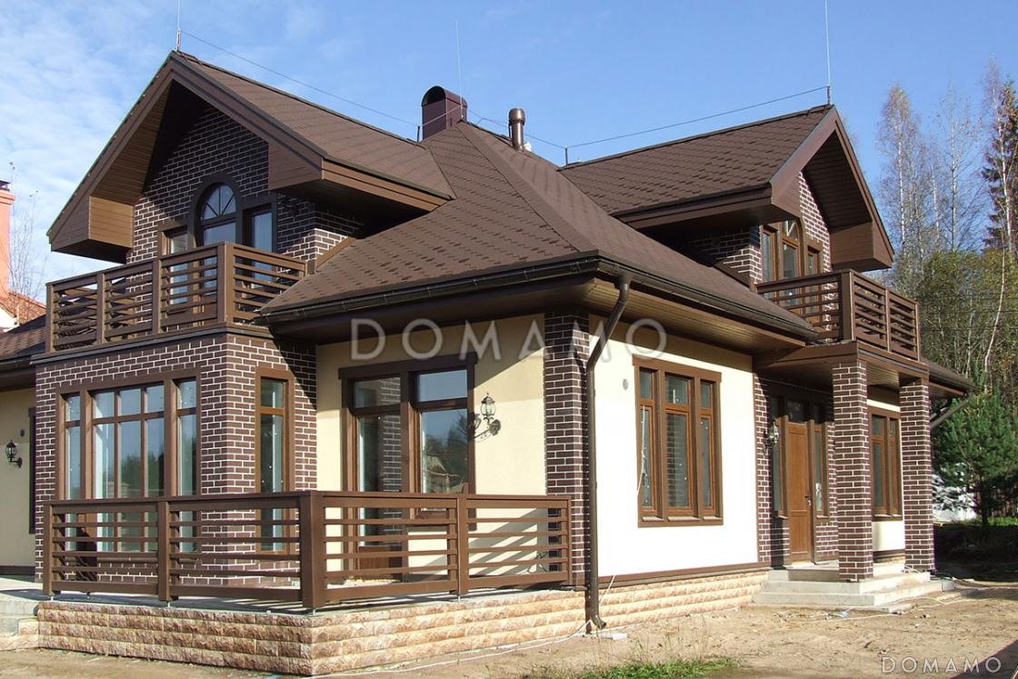 Проект каркасного дома с 4 спальнями / 5