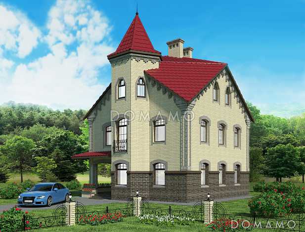 Проект коттеджа в готическом стиле