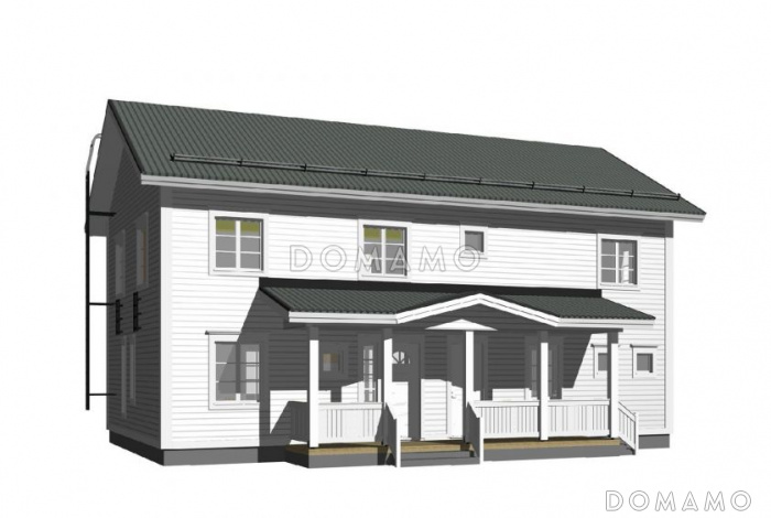 Проект двухэтажного каркасного дома до 250 м.кв.