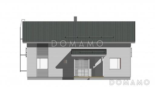 Проект каркасного дома с тремя спальнями на мансардном этаже / Фасад 3