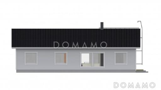 Проект современного дома с просторной кухней / Фасад 2