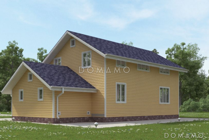 Проект каркасного дома с максимально функционально распланированной планировкой