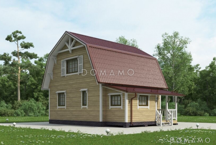 Проект простого, но уютного дома для сезонного проживания