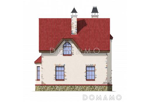 Проект лаконичного коттеджа / Фасад 4