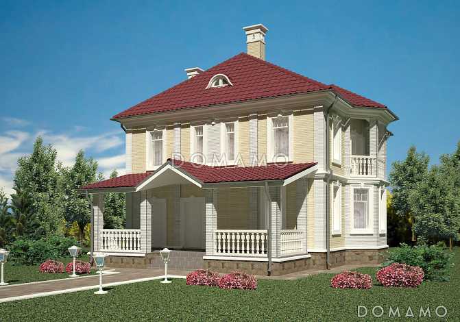 Проект классического коттеджа 10х10.