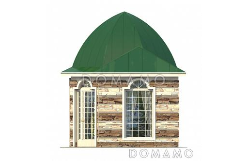 Проект беседки в стиле Петровского барокко / Фасад 4