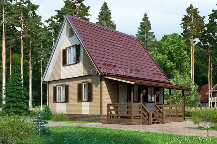 Проект каркасного дома 6х7