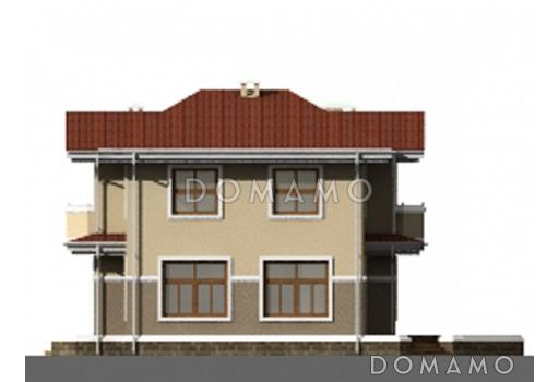 Проект дома из SIP панелей со вторым светом / Фасад 2