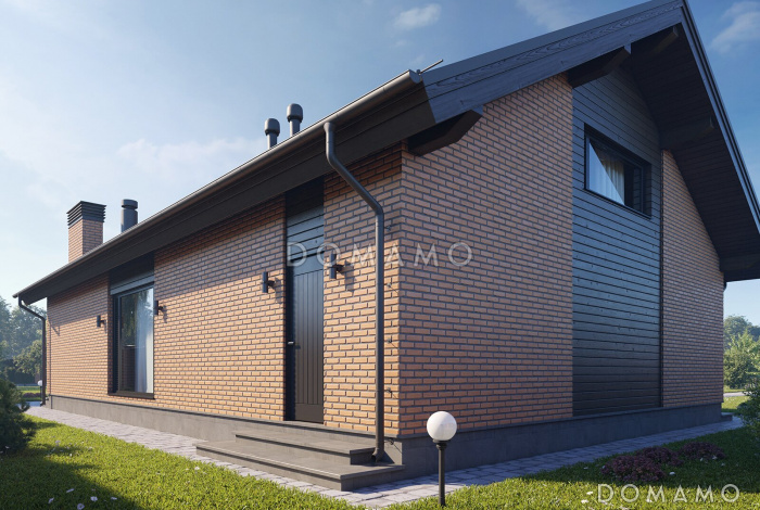 Проект беседки из газобетона с террасой барбекю, бильярдной, кухней и подвалом