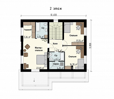 Сентябрь / План 2 этажа