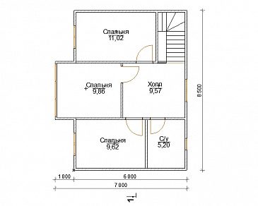 Алькапоне / План 2 этажа