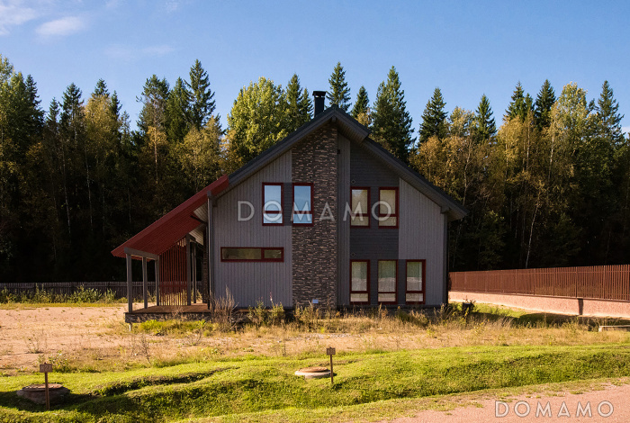 Проект кирпичного дома с ванной комнатой на втором этаже